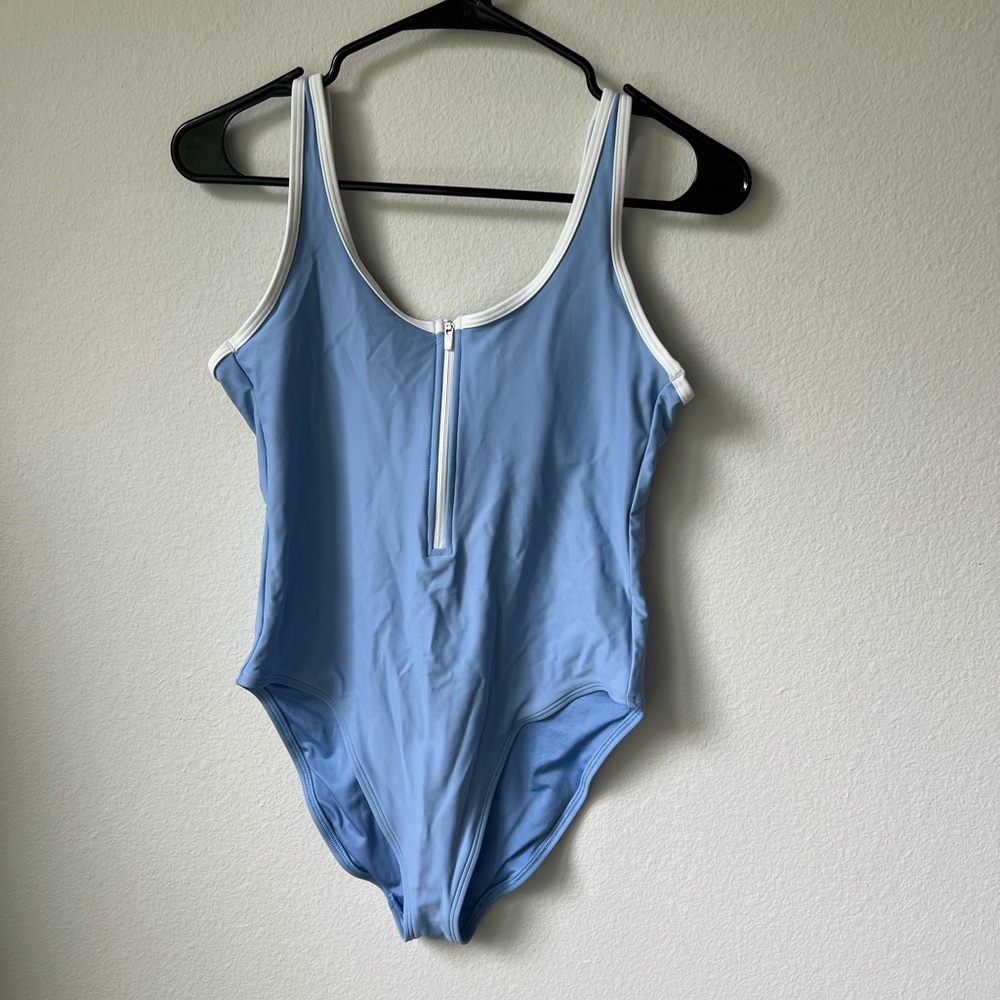 Old Navy Light Blue One Piece Swimsuit